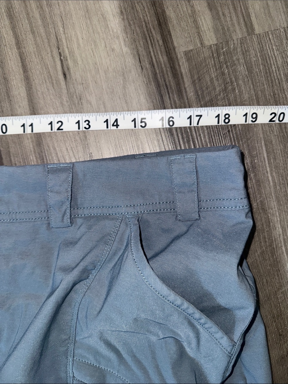 Duluth Trading Company Dry on the Fly skort skirt 18 women’s casual grey blue - Picture 7 of 7